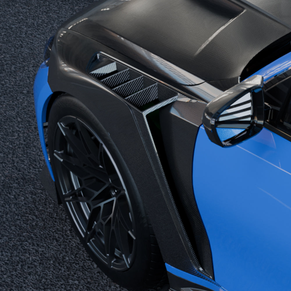 SOOQOO BMW M3 G80 / G81 Pre-Preg Carbon Fibre Front Side Fenders (2021+)