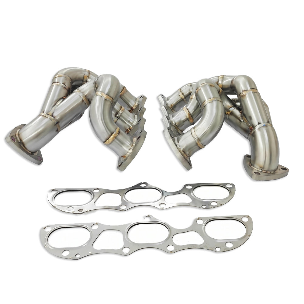 Porsche 911 991.2 Turbo 3.8T Equal-Length Exhaust Headers – Brushed Finish (2017–2019)