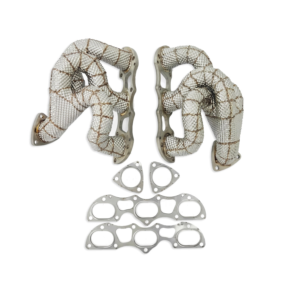 Porsche 911 991.2 Turbo 3.8T Equal-Length Exhaust Headers with Heat Shields (2017–2019)