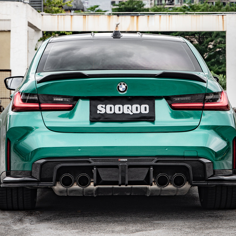 SOOQOO V1 BMW M3 G80 / G81 Pre-Preg Carbon Fibre Rear Diffuser (2021+)