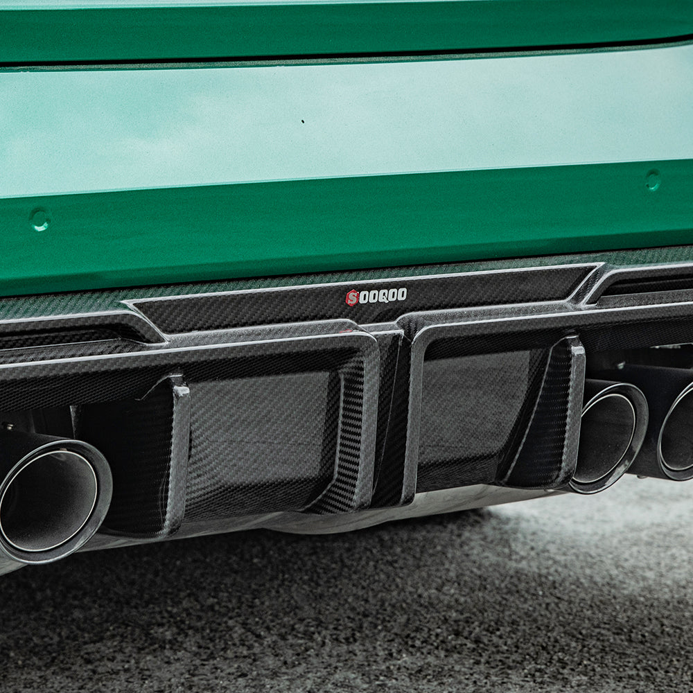 SOOQOO V1 BMW M3 G80 / G81 Pre-Preg Carbon Fibre Rear Diffuser (2021+)
