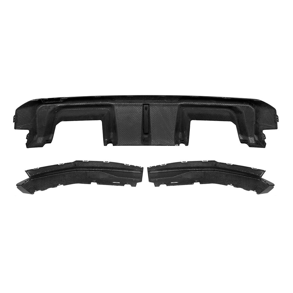 SOOQOO V1 BMW M3 G80 / G81 Pre-Preg Carbon Fibre Rear Diffuser with Brake Light (2021+)