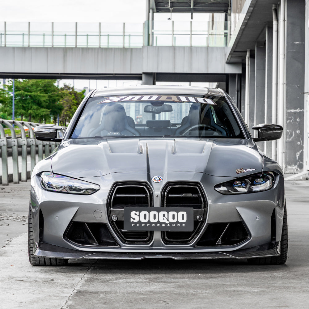 SOOQOO V2 BMW M3 G80/G81 & M4 G82/G83 Pre-Preg Carbon Fibre Front Lip (2021+)