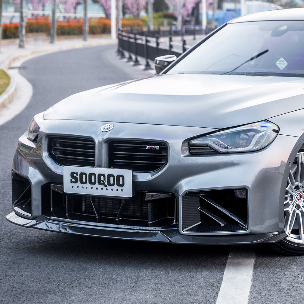 SOOQOO V3 BMW M2 G87 Pre-Preg Carbon Fibre Front Lip (2023+)