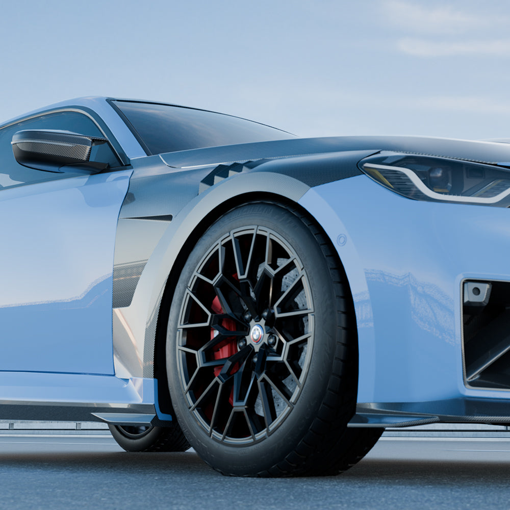 SOOQOO BMW M2 G87 Pre-Preg Carbon Fibre Front Side Fenders (2023+)