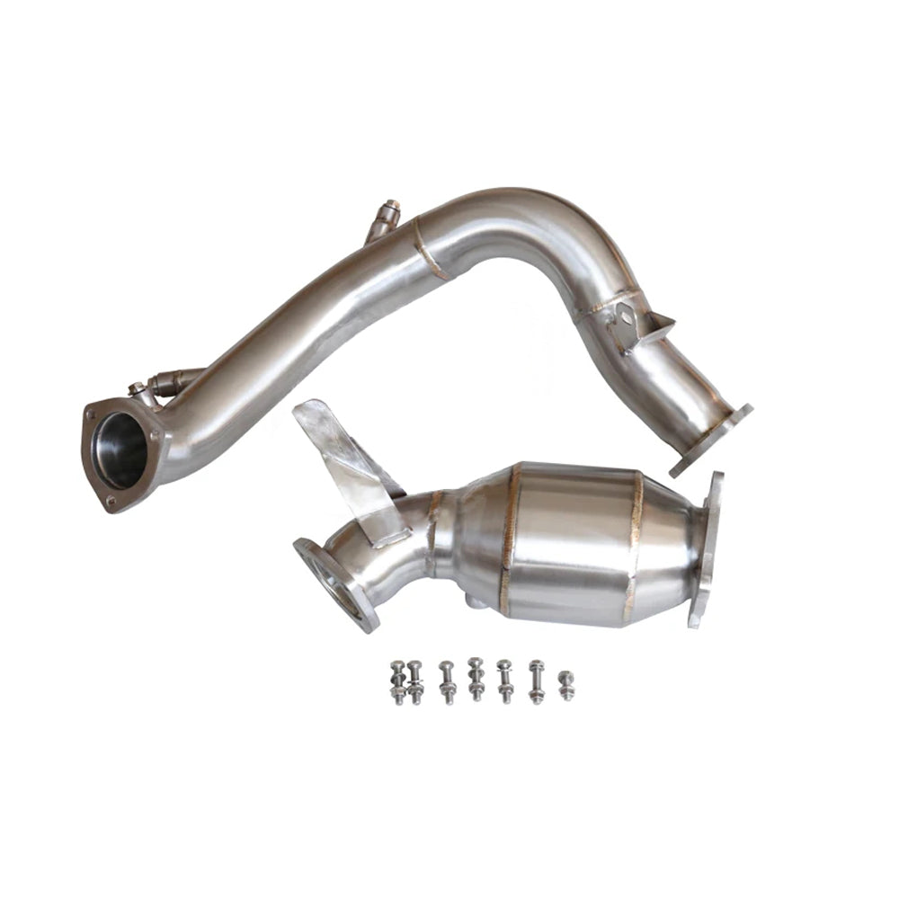 Audi B9 C8 FY catless downpipe and front pipe complete kit with hardware
