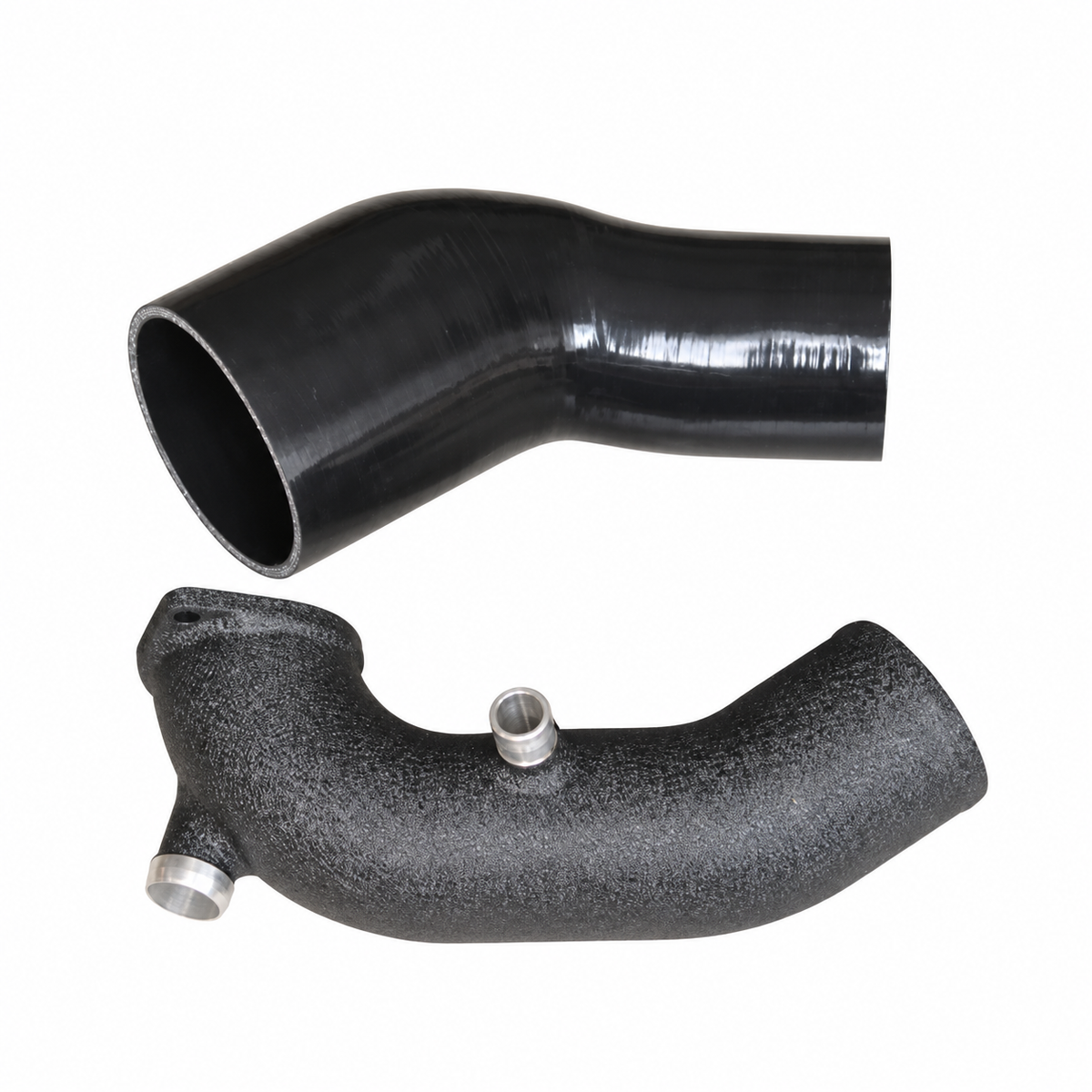 Audi EA839 3.0 TFSI turbo inlet pipe and intake hose high-flow connection detail