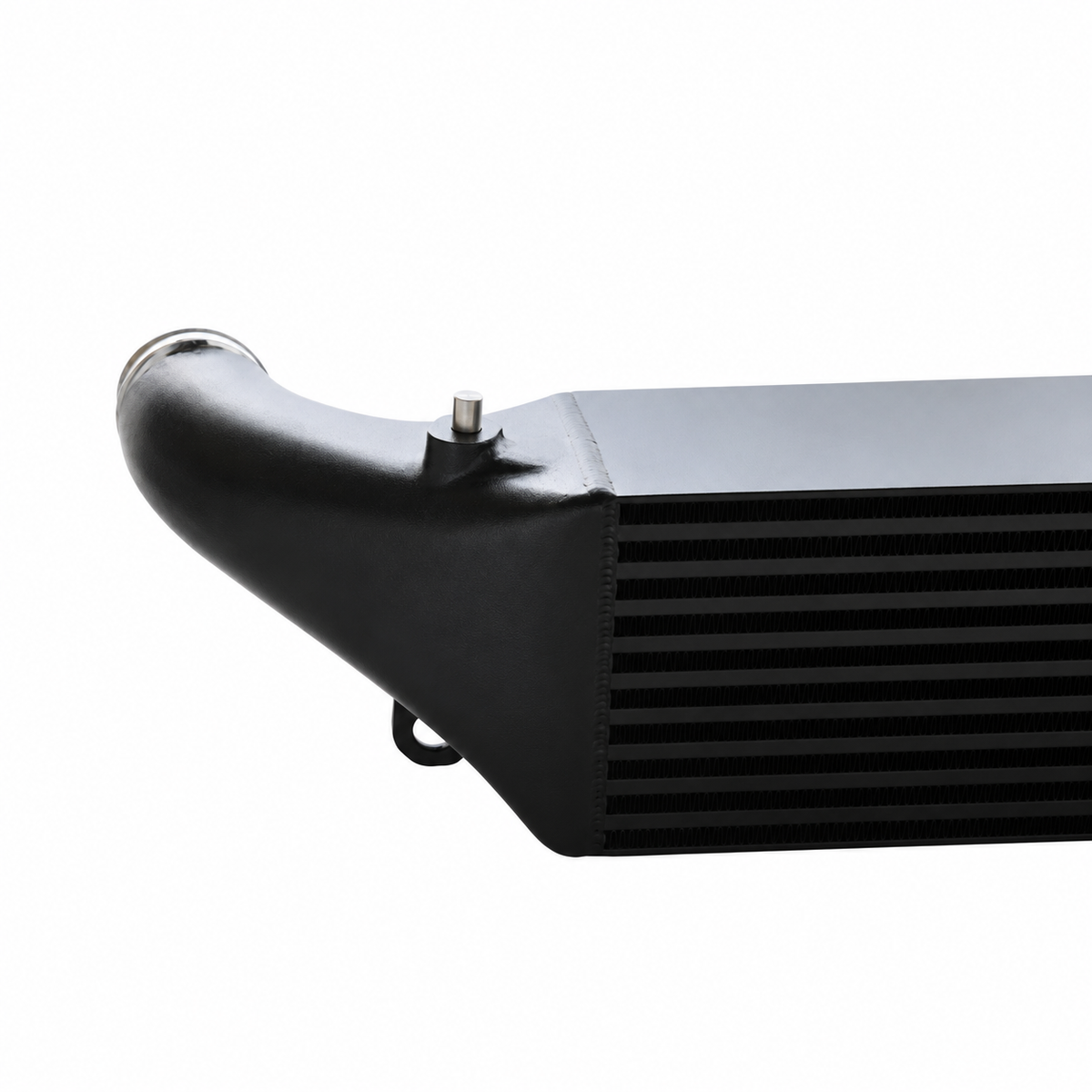 Audi RS3 8V TT RS 8S EVO1 performance intercooler end tank and charge air connection detail