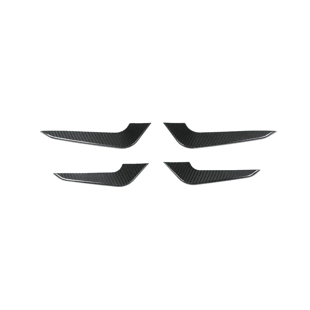 Audi RS3 8Y pre-facelift carbon fiber front bumper canards pair