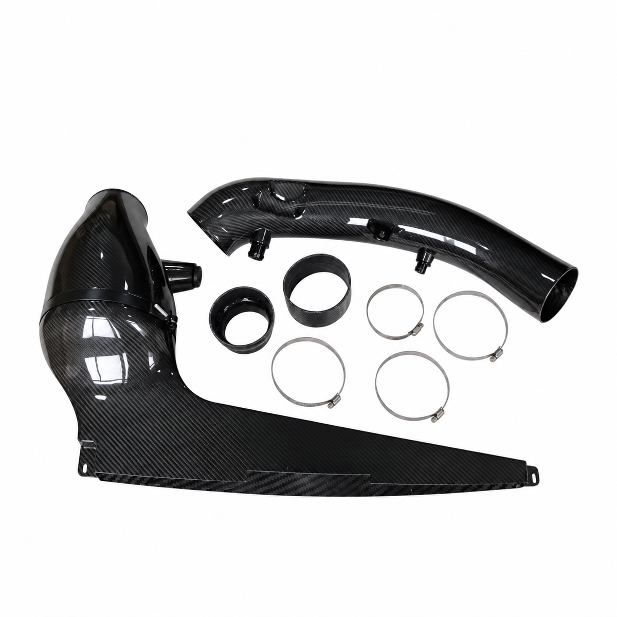 Audi RS3 TT RS EA855 carbon fiber intake complete kit with intake pipe couplers clamps and sealing rings