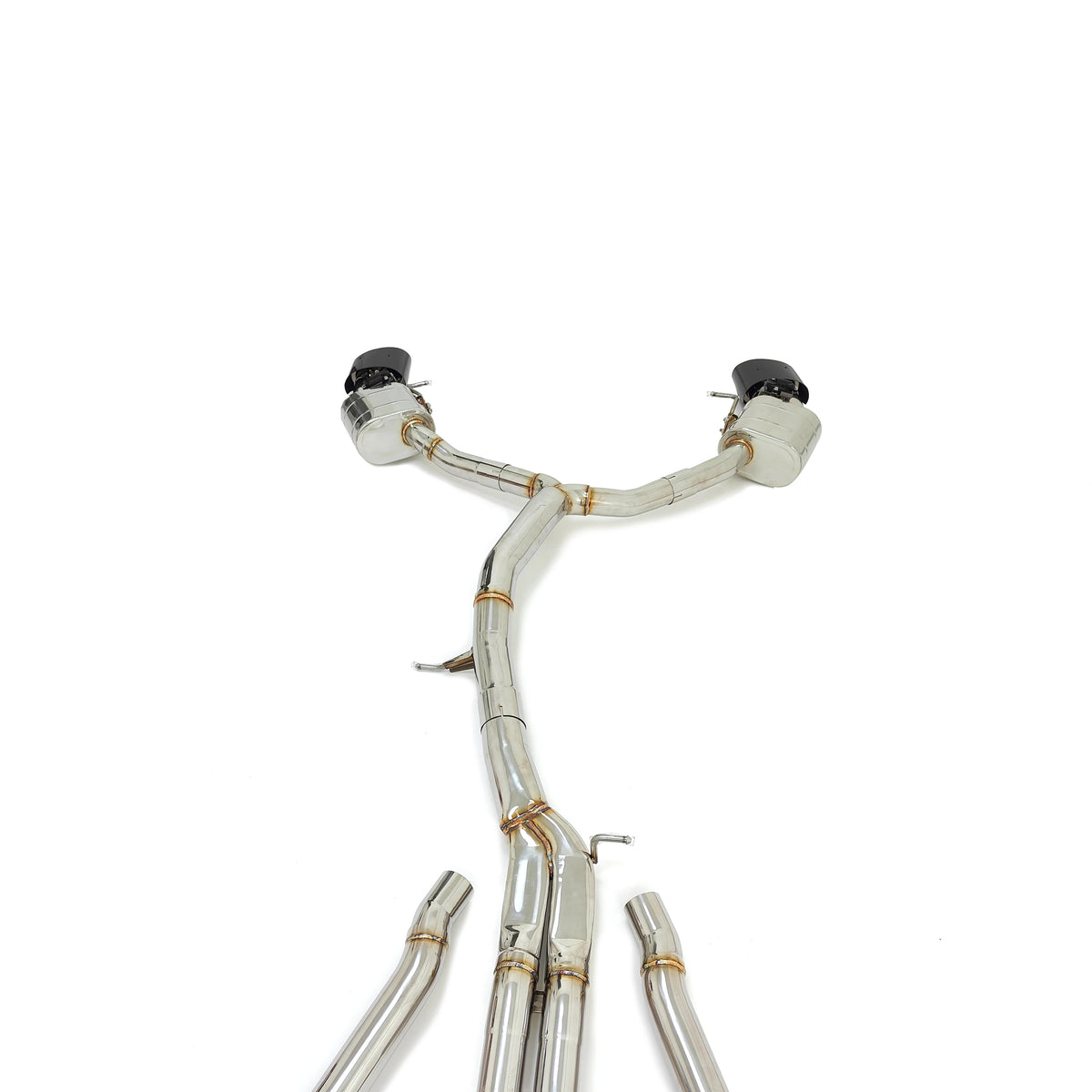Audi RS4 B9 and RS5 B9 2.9T 3.5-inch front and center exhaust pipework in 304 stainless steel