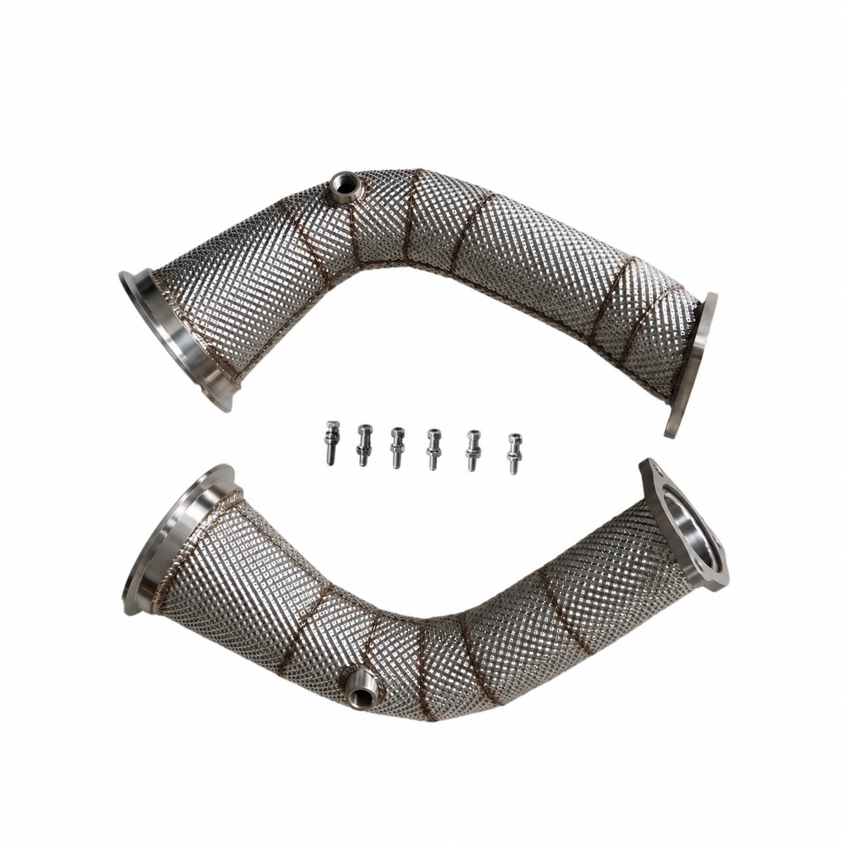 Audi RS4 B9 RS5 F5 2.9 TFSI catless downpipes without OPF with installation hardware