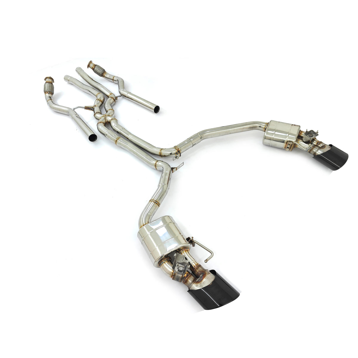 Audi RS6 C7 and RS7 C7 4.0T valved cat-back exhaust system in 304 stainless steel
