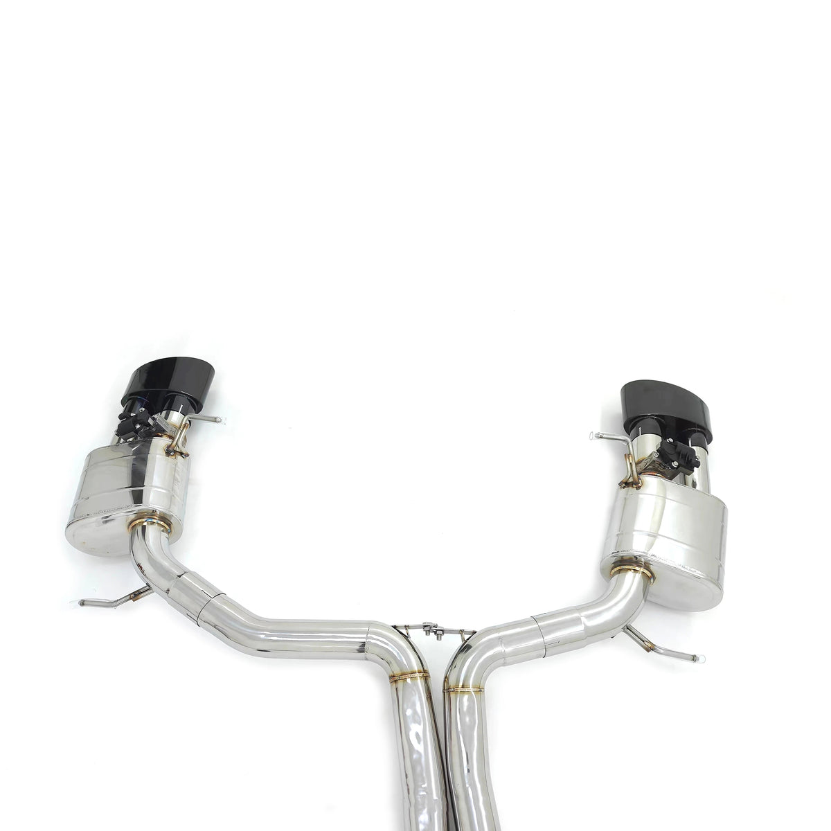 Audi RS6 C8 and RS7 C8 4.0T valved rear exhaust section with electronic valve actuators