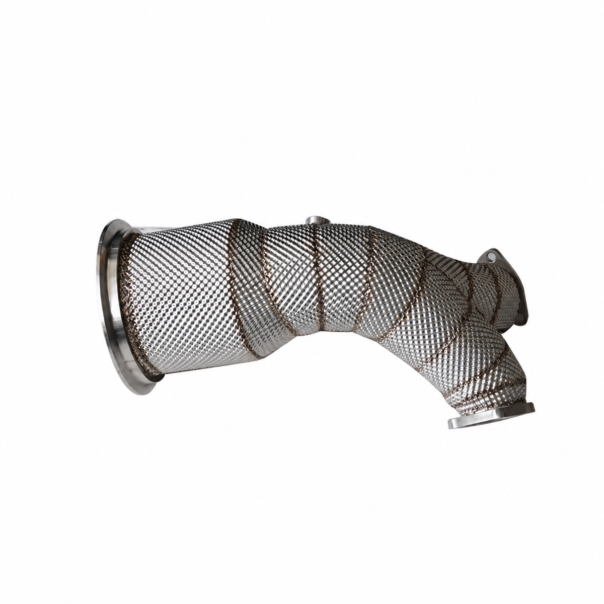 Audi SQ5 B9 catless downpipe stainless steel construction with heat shield