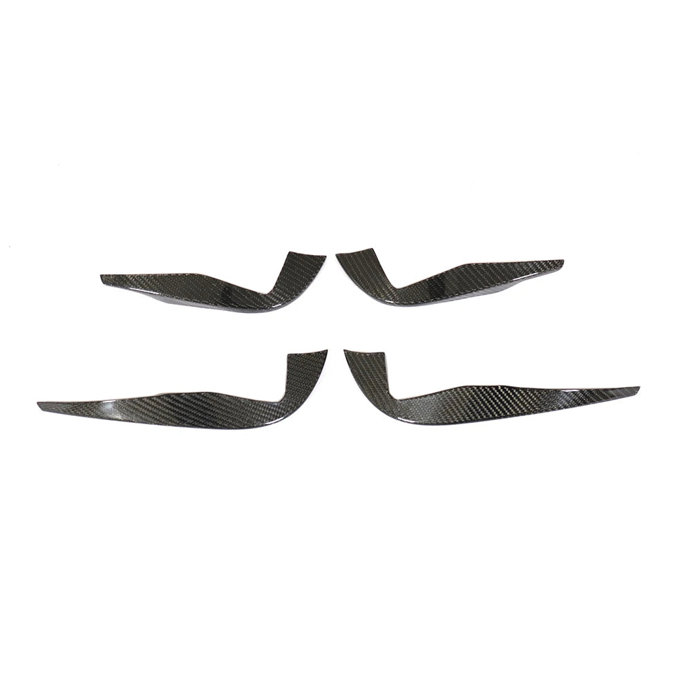 Audi TT RS 8S Pre-Facelift dry carbon fiber front bumper fins