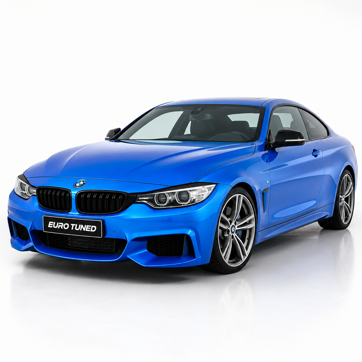 Gloss carbon fiber headlight eyelids on BMW 4 Series F32 F33 F36 and M4 F82 F83