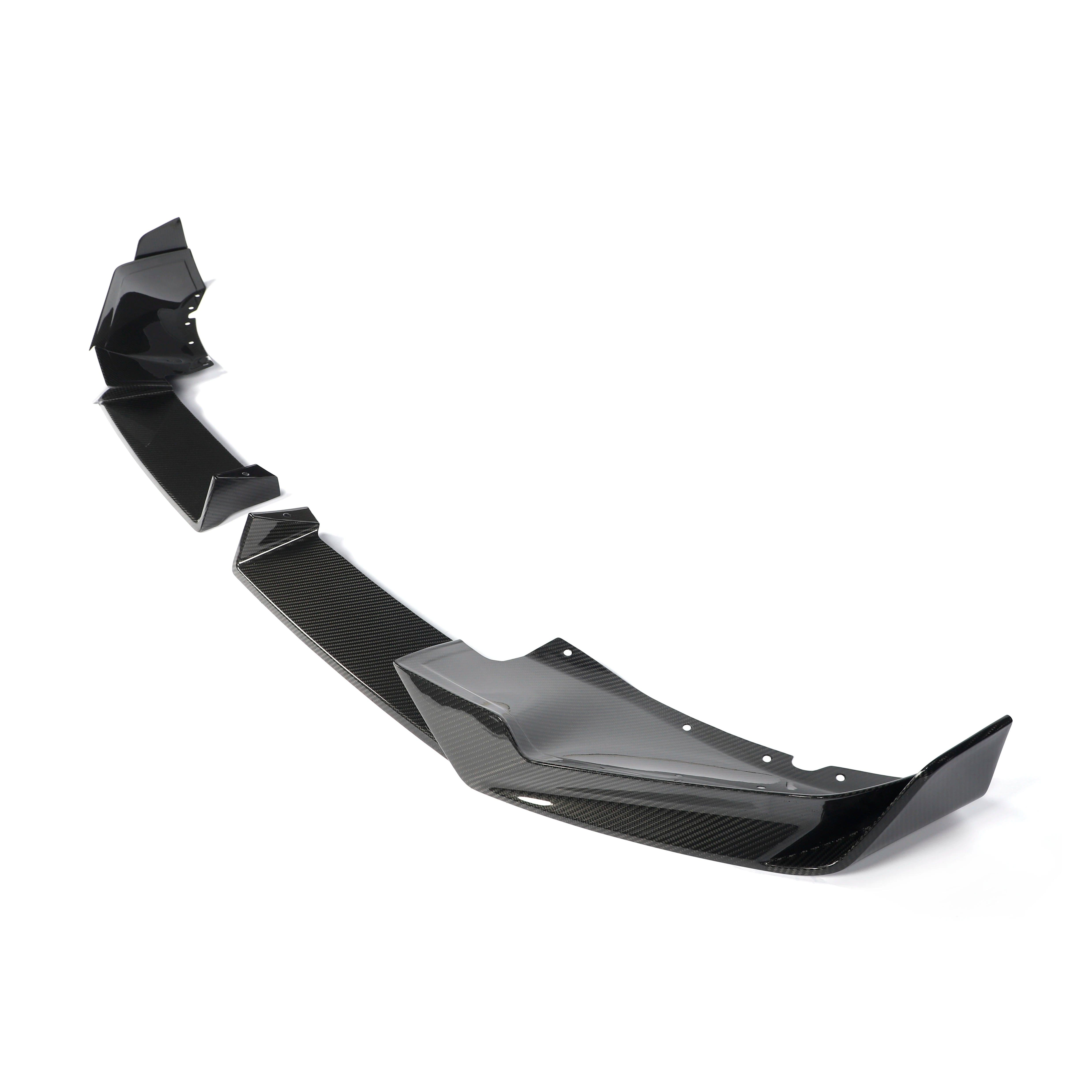 BMW G05 LCI dry carbon fiber front splitter side angle