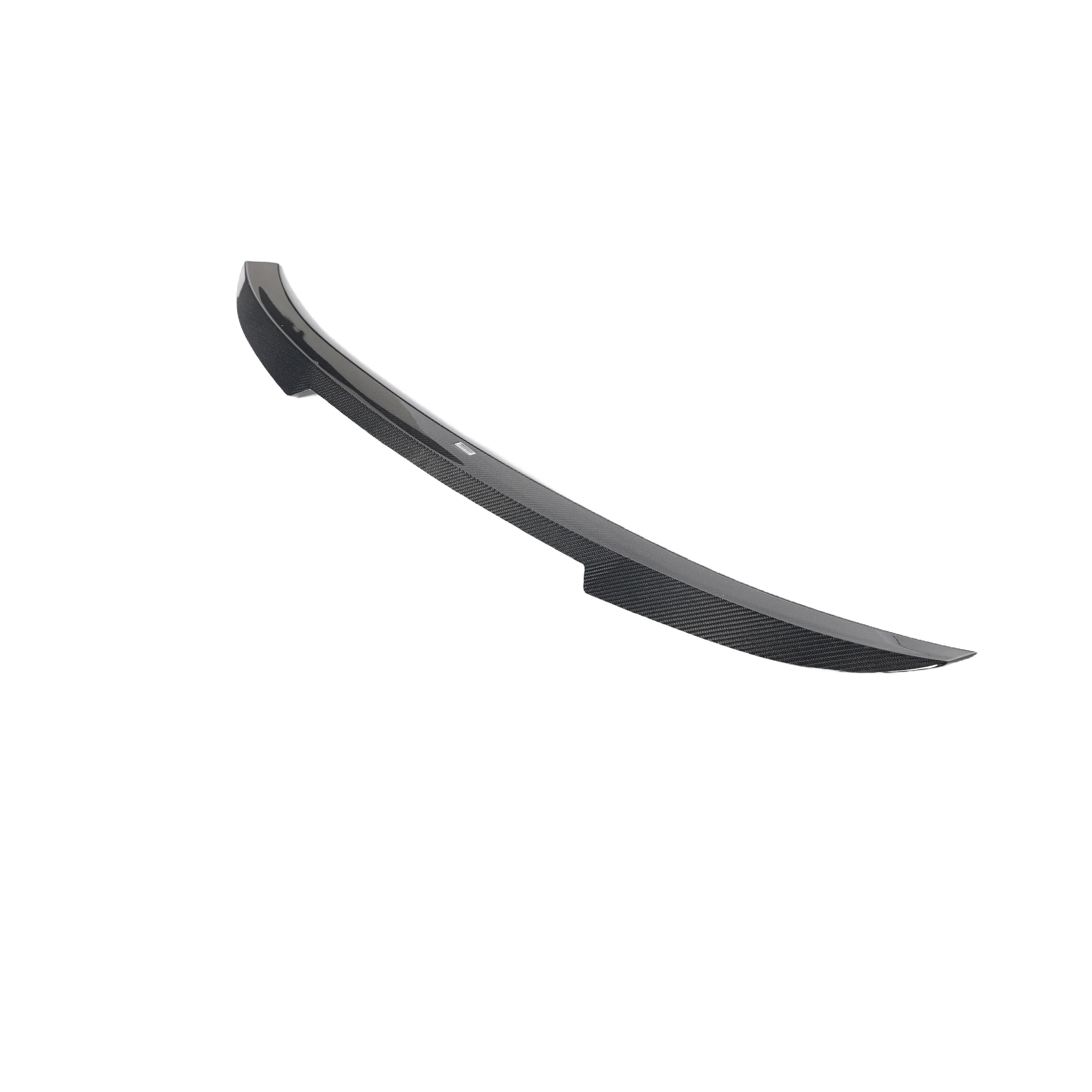 BMW G90 M5 carbon fiber rear trunk spoiler side angle