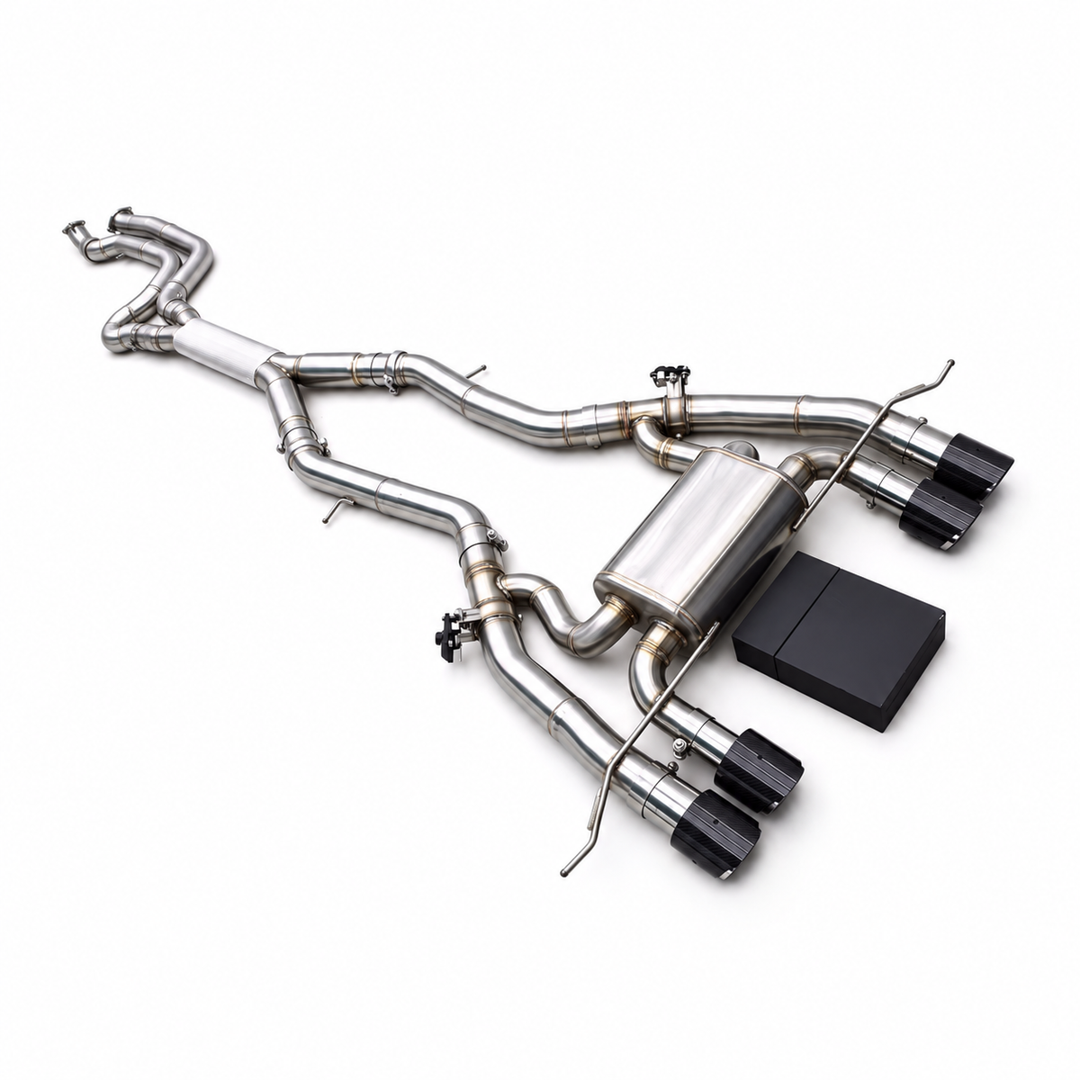 BMW M3 G80 and M4 G82 S58 4-inch Equal-Length Single Midpipe valved cat-back exhaust system