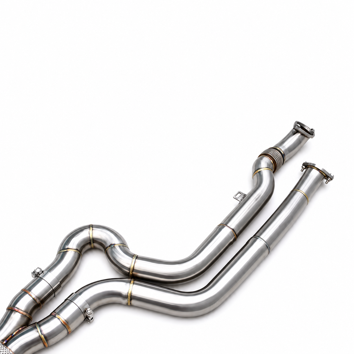BMW M3 G80 and M4 G82 S58 Equal-Length Single Midpipe section in 304 stainless steel