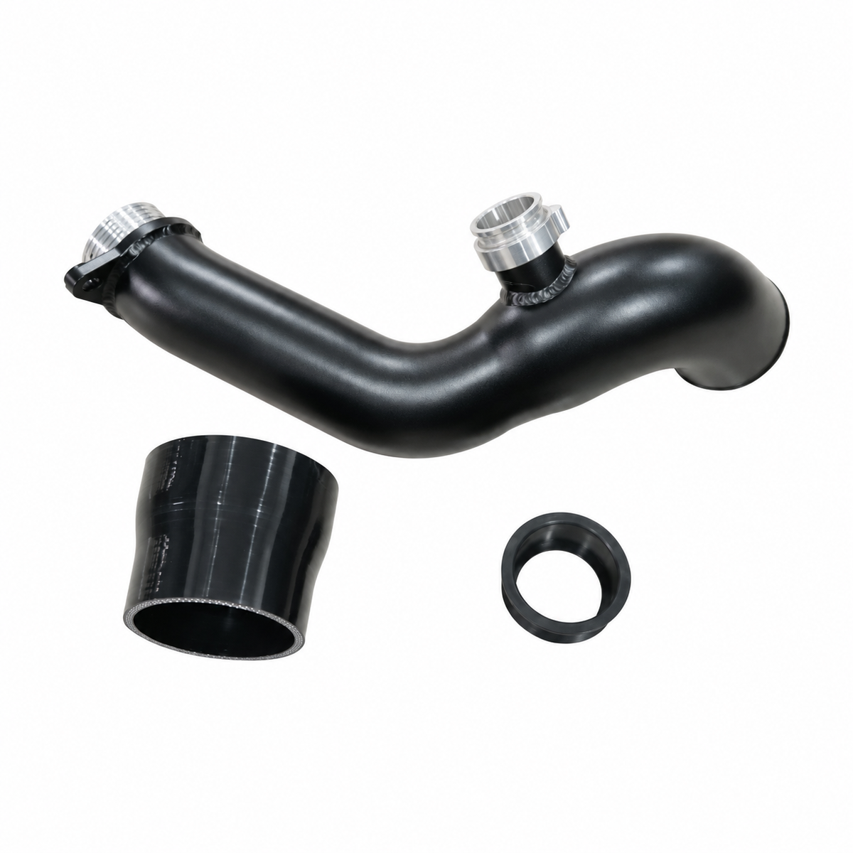 BMW N55 M135i M235i 335i 435i high-flow aluminum turbo inlet pipe with silicone coupler and sealing ring