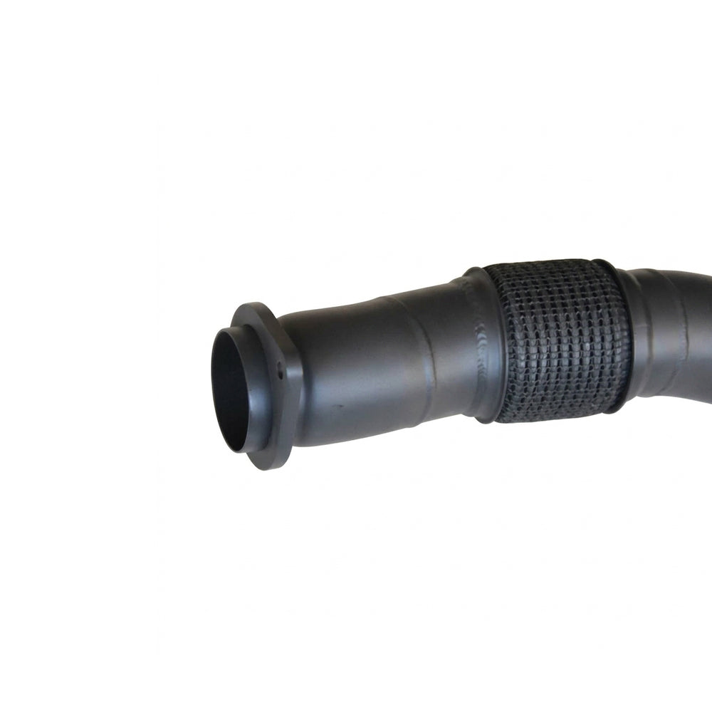 BMW S58 black ceramic coated catless downpipe with integrated flex section