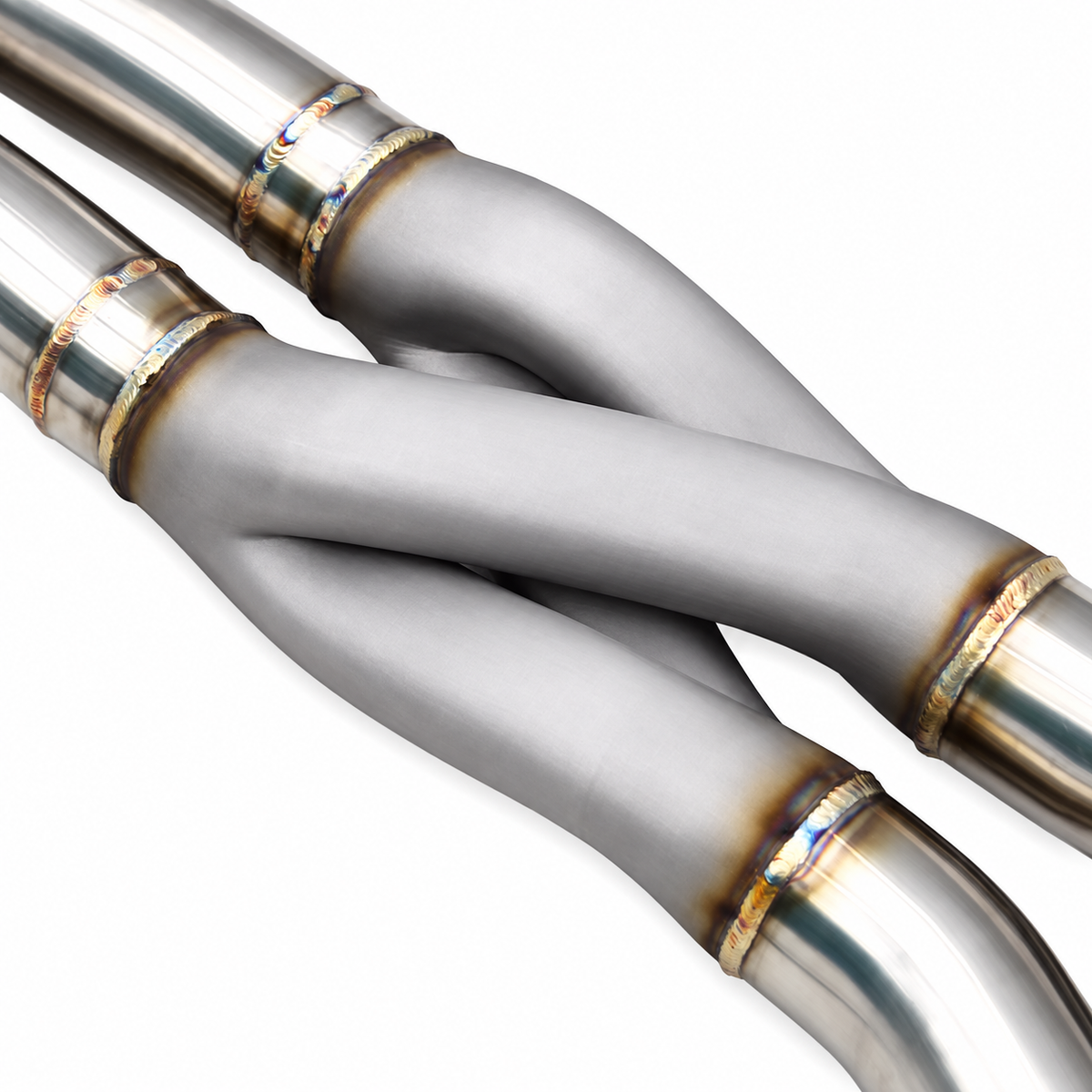 BMW X3M F97 and X4M F98 S58 equal-length Z-Pipe exhaust section detail