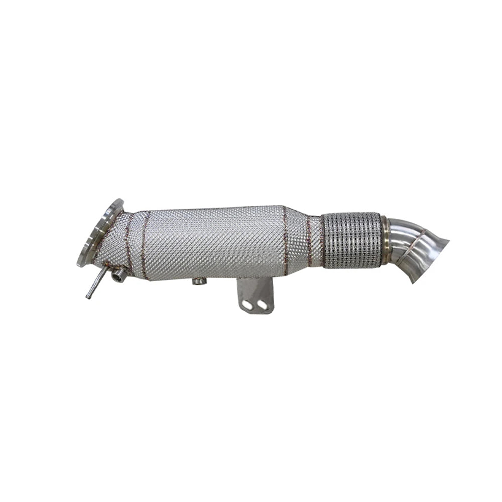 BMW X5 G05 X6 G06 B58 catless downpipe with integrated heat shield for OPF models