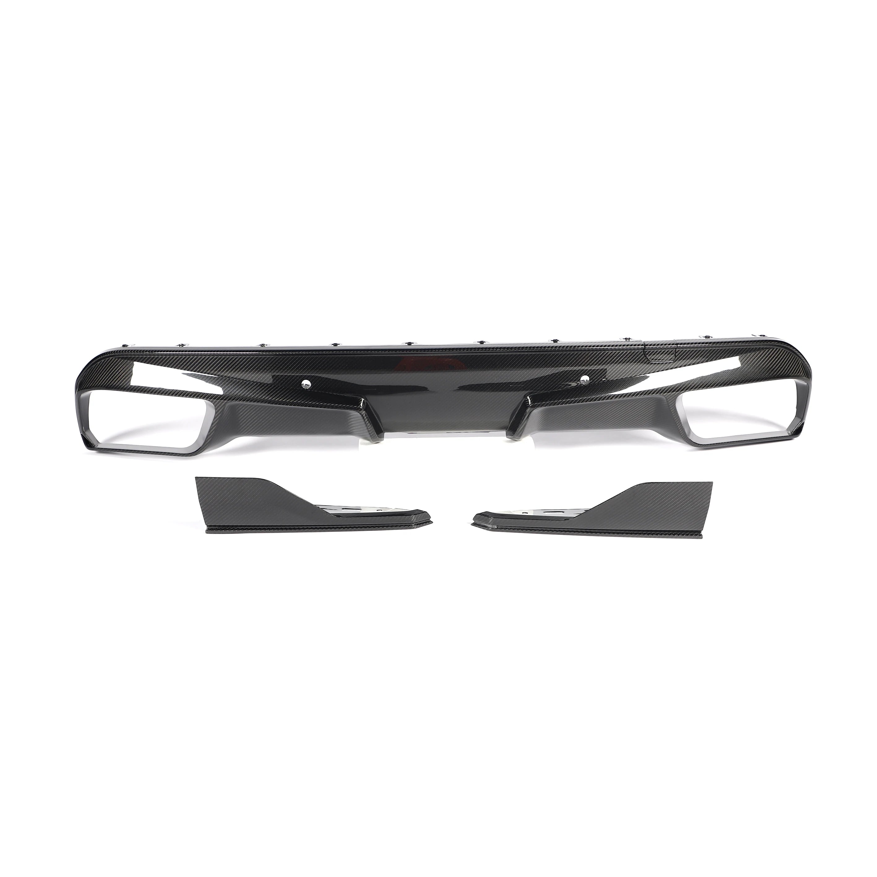 BMW X5 M F95 LCI carbon fiber rear diffuser piece set