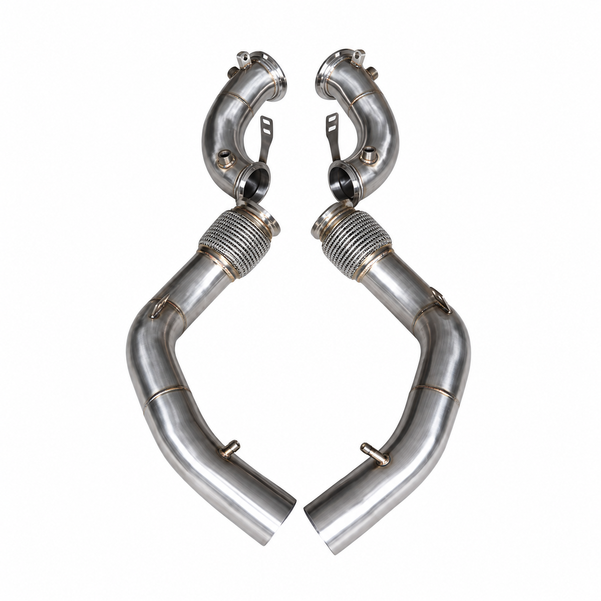 BMW X5M F95 X6M F96 catless downpipe pair for S63 twin-turbo V8