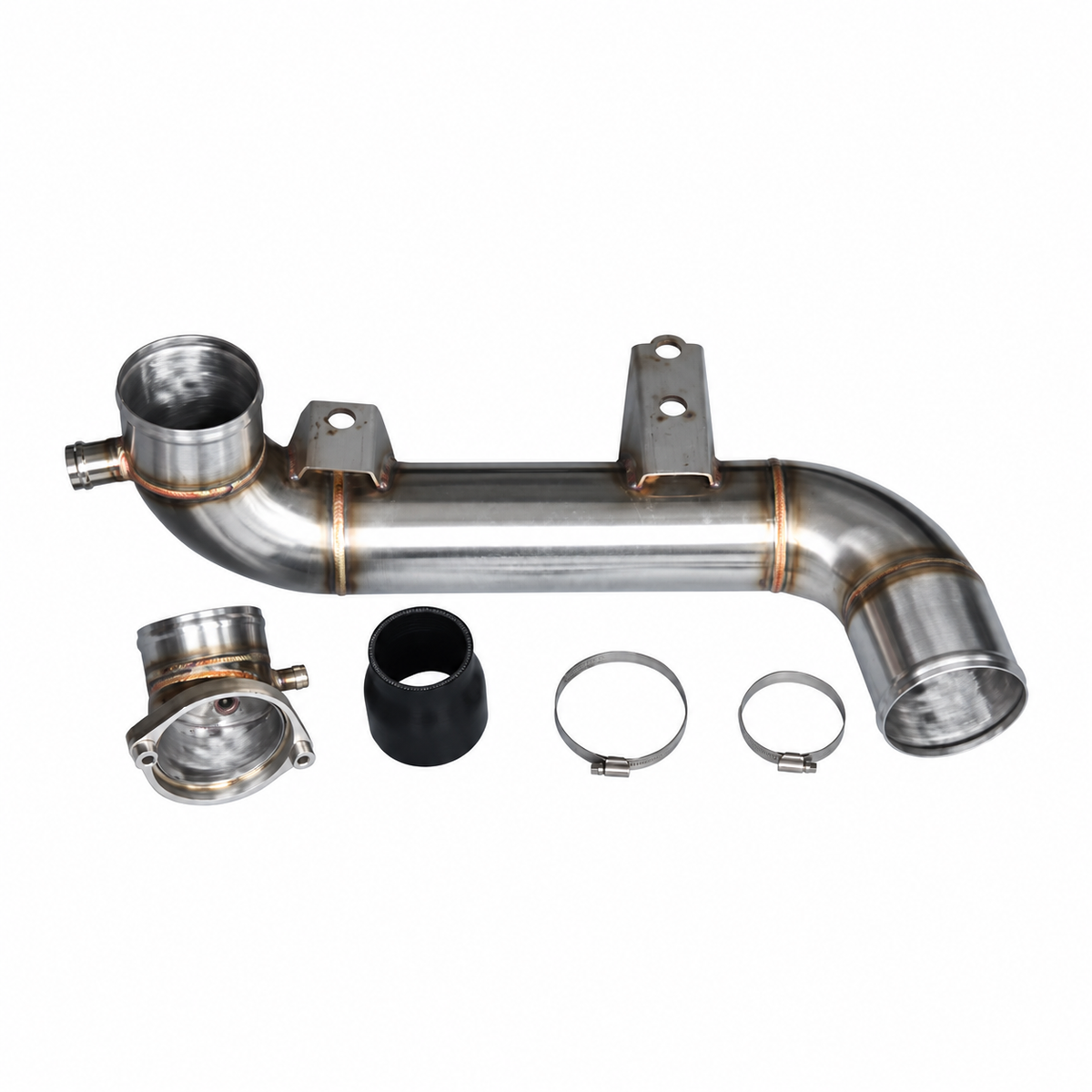 Mercedes-AMG A45 S CLA45 S GLA45 S M139 stainless steel charge pipe kit with coupler and clamps