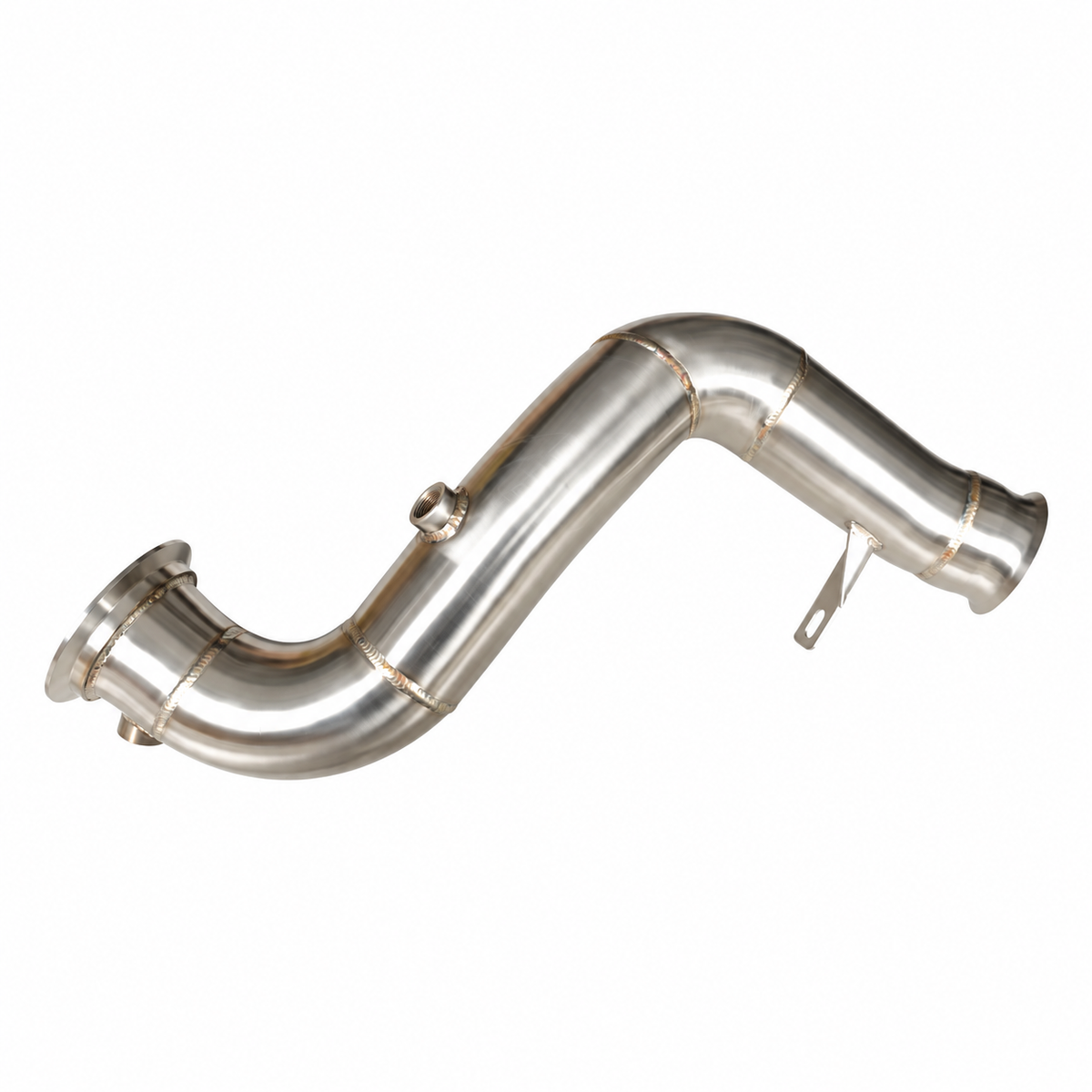 High-flow catless downpipe for Mercedes-Benz C250 W205 M274 2.0L turbo