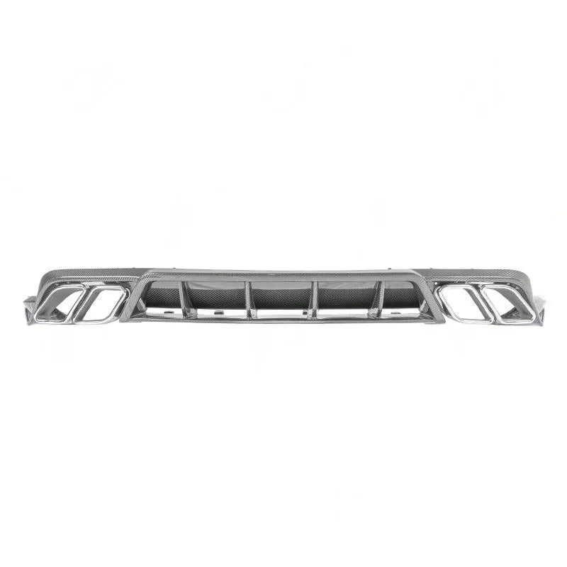 Porsche Cayenne 9Y0.2 dry carbon fiber rear bumper diffuser