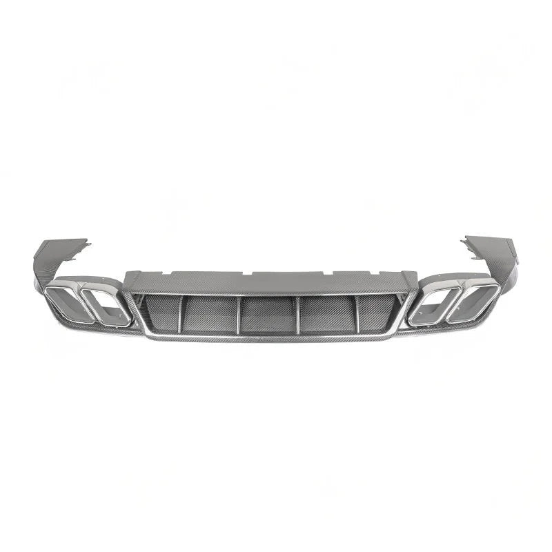 Porsche Cayenne E3.2 9Y0.2 MSY style carbon fiber rear diffuser