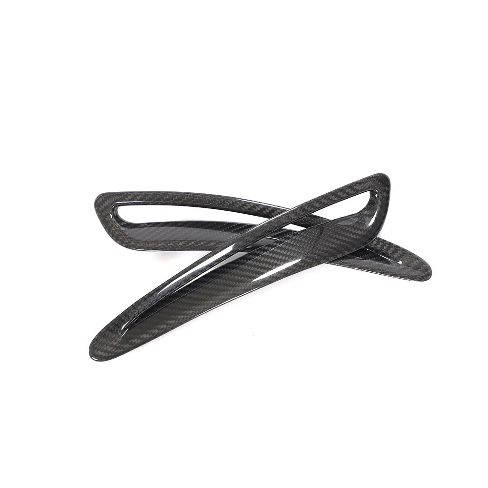 Gloss carbon fiber hood vents for Toyota GR Supra A90