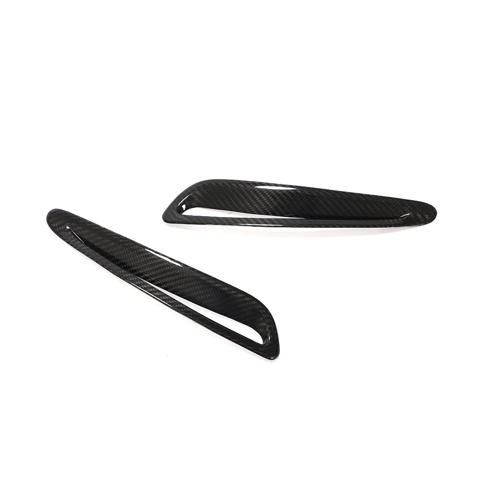Toyota Supra A90 3x3 twill carbon fiber hood vent trims