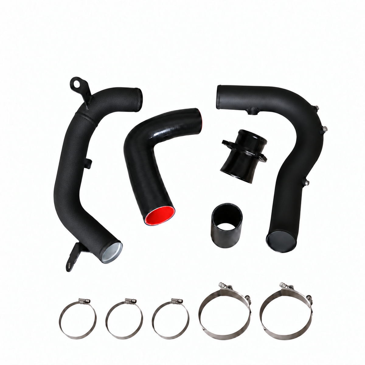 VW Audi MQB performance charge and boost pipe complete kit with aluminum pipes couplers clamps and adapter