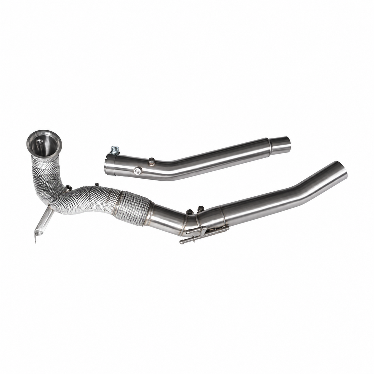 VW Golf R MK8 EA888 Gen 4 catless downpipe kit for OPF equipped models
