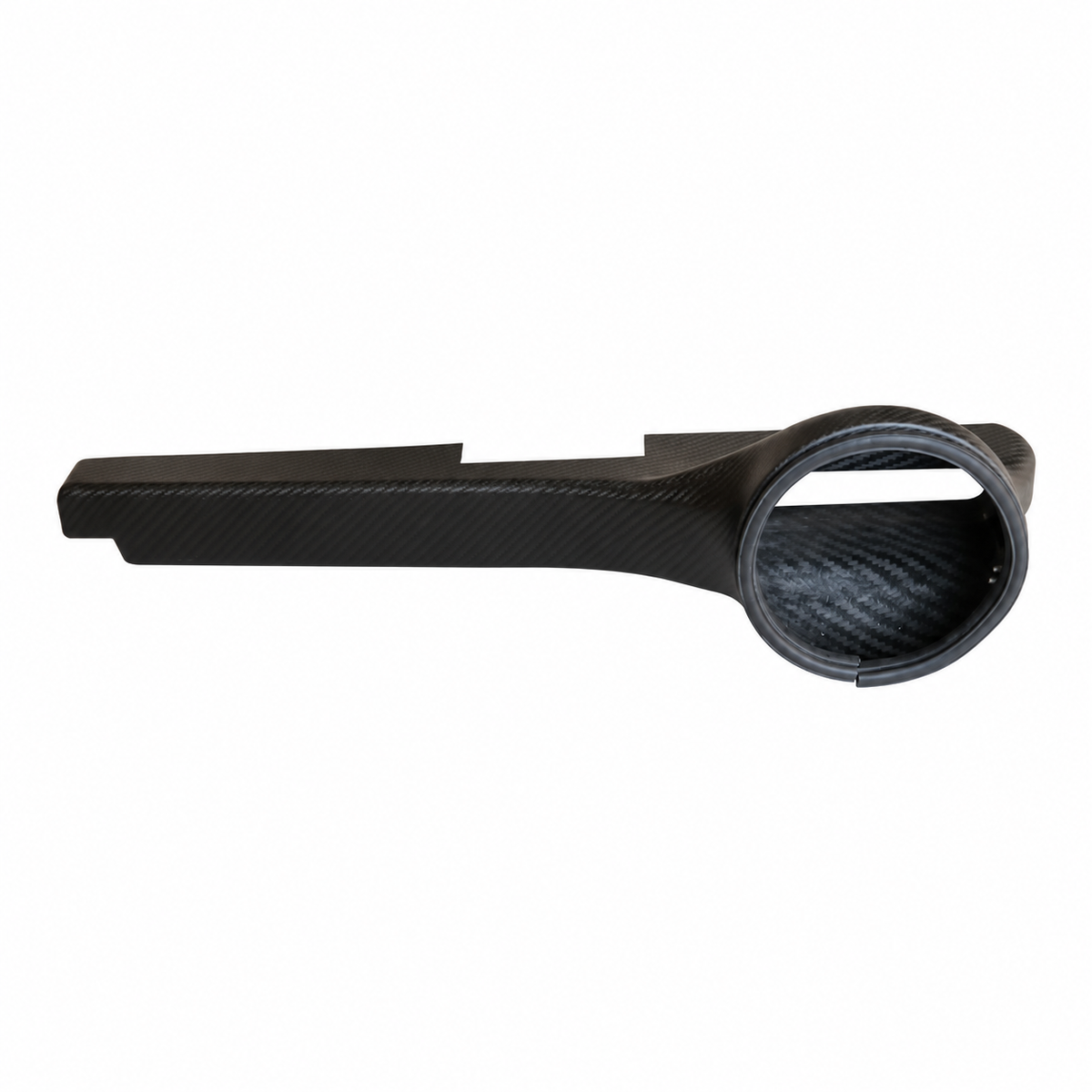 VW Golf R MK8 matte carbon fiber intake duct with integrated air inlet opening