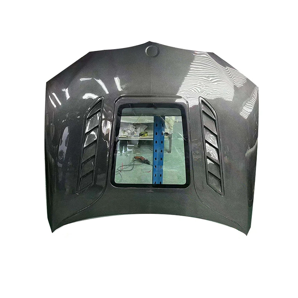 BMW X3M F97 & X4M F98 CARBON FIBER BONNET WITH GLASS CUTOUT