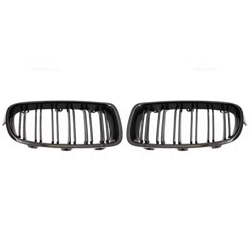 BMW 3 SERIES F30/F31 M3 STYLE GLOSS BLACK FRONT KIDNEY GRILLES