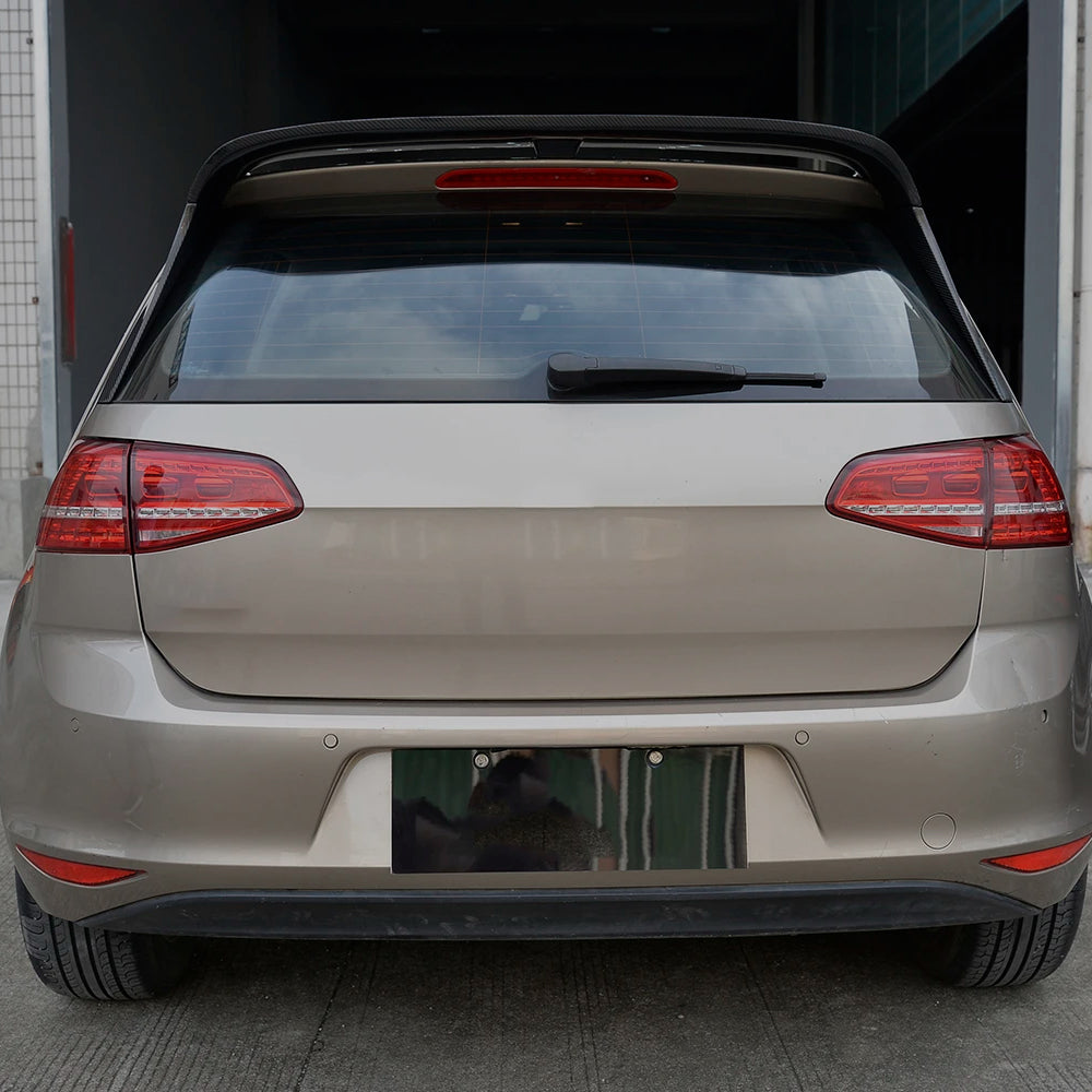 VOLKSWAGEN GOLF MK7 CARBON FIBER REAR SPOILER WITH SIDE TRIMS