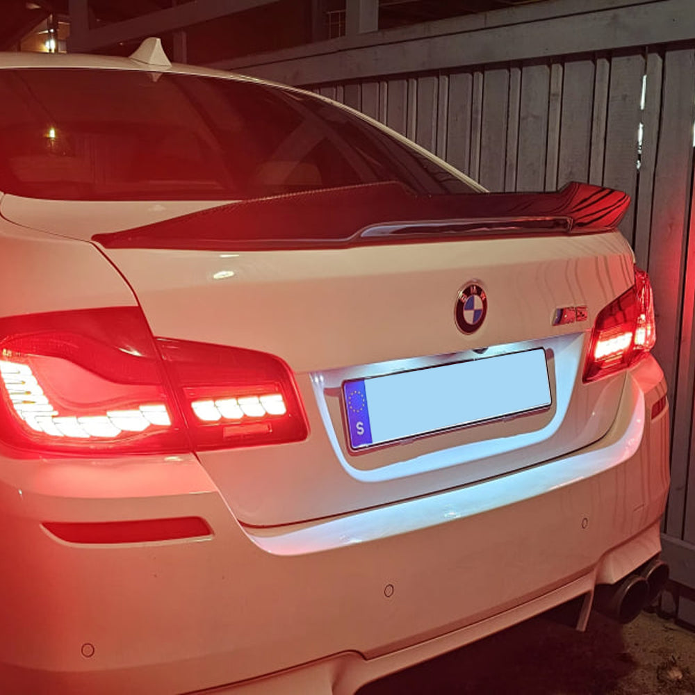BMW 5 SERIES F10 & M5 F10 CARBON FIBER DUCKTAIL REAR TRUNK SPOILER