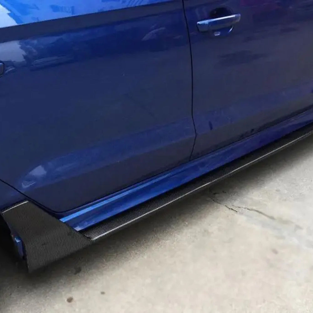 AUDI A3/S3 (8V) SEDAN CARBON FIBER SIDE SKIRTS