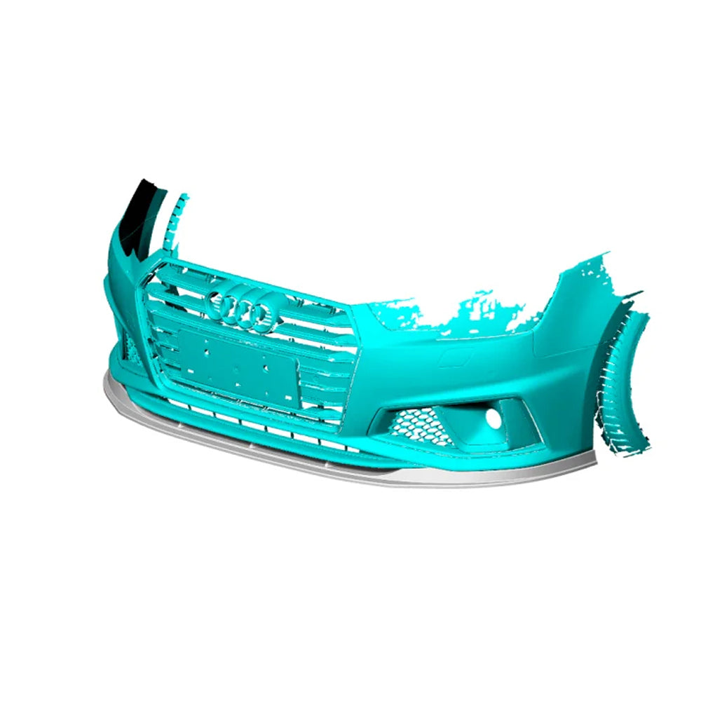 AUDI A4/S4 B9 CARBON FIBER V STYLE ONE PIECE FRONT SPLITTER