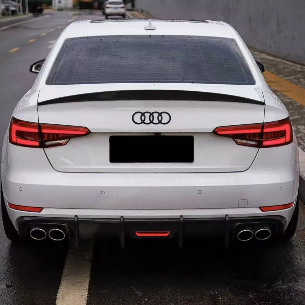 AUDI S4 B9 CARBON FIBER REAR DIFFUSER WITH LED LIGHT