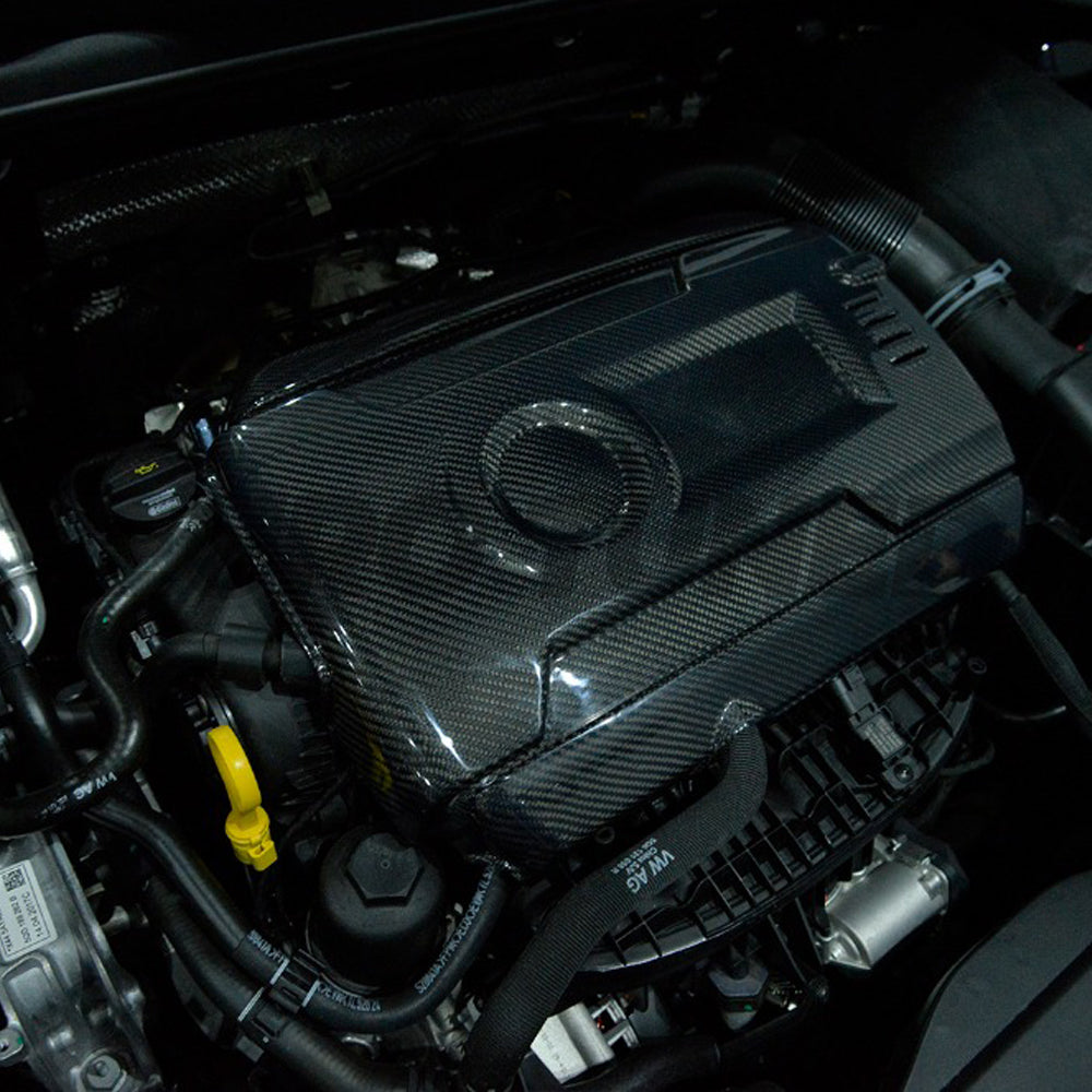 VOLKSWAGEN GOLF MK7 GTI & MK7 R CARBON FIBER ENGINE COVER