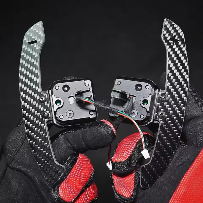 AUDI DRY CARBON FIBER MAGNETIC PADDLE SHIFTERS