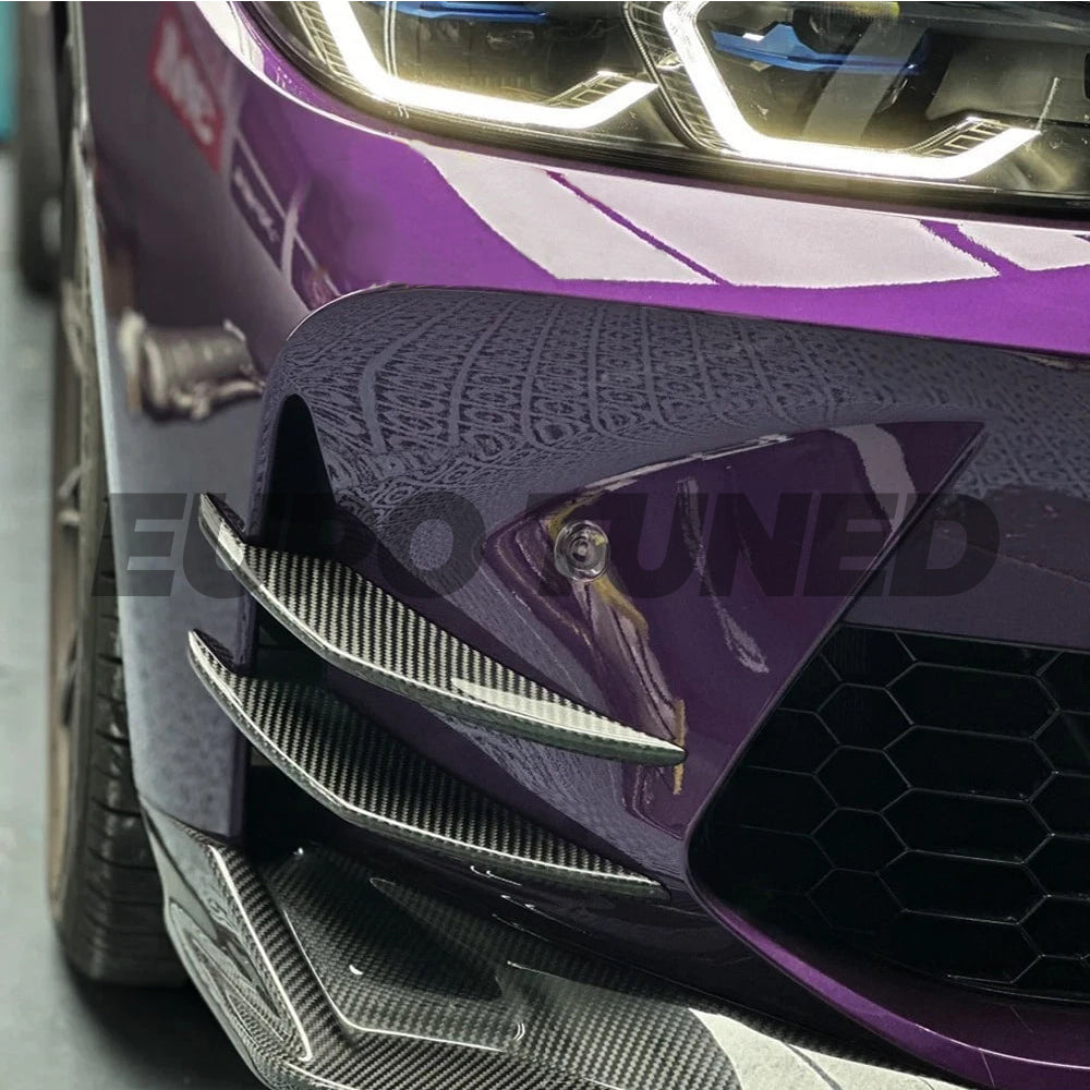 BMW M3 G80/G81 & M4 G82/G83 CARBON FIBER FRONT BUMPER CANARDS